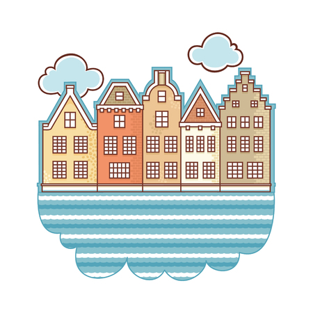 Netherlands. Layout for souvenirs.のイラスト素材