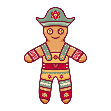 Gingerbread man.のイラスト素材