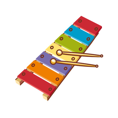 Xylophone. Children's toy.のイラスト素材