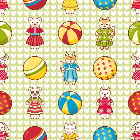 Children's toy. Seamless pattern.のイラスト素材