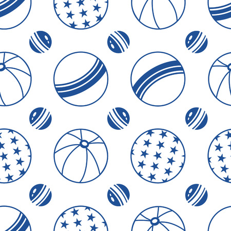 Balls. Seamless pattern.のイラスト素材