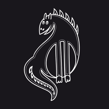 Dragon. Baby toy. Cartoon style. Best for banner.のイラスト素材