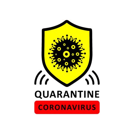 Coronavirus virus Covid-19 Cell Icon 2019-nCoV Novel Coronavirus Virus. Quarantine No Infection and Stop Coronavirus Concepts. Dangerous Coronovirus Cell SARS for volunteers Quarantine No Panicのイラスト素材