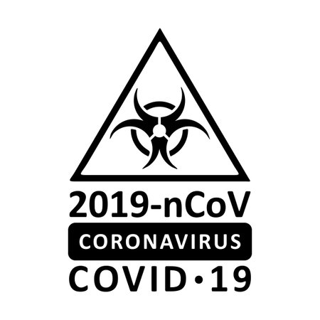 Coronavirus virus Covid-19 Cell Icon 2019-nCoV Novel Coronavirus Virus. Quarantine No Infection and Stop Coronavirus Concepts. Dangerous Coronovirus Cell SARS for volunteers Quarantine No Panicのイラスト素材