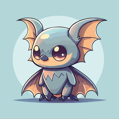 Cute cartoon dragon. Vector illustration of a cute baby dragon.のイラスト素材