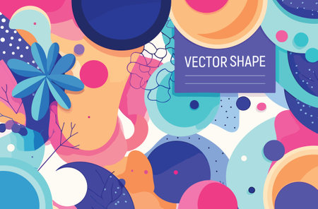 Abstract background with colorful spots and circles. vector illustration for your designのイラスト素材