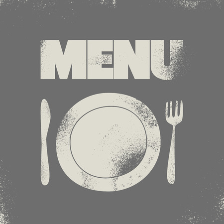 Restaurant menu typographical design. Vector illustration.のイラスト素材