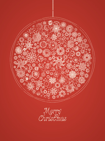 Vintage Christmas greeting card design. Retro grunge vector illustration.のイラスト素材