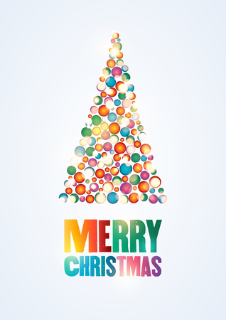Merry Christmas. Typographic vintage style. Vector illustration.のイラスト素材