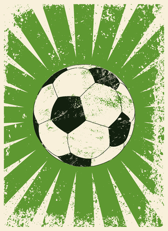 Football typographic vintage grunge style poster.のイラスト素材