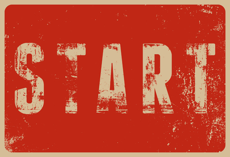 Start typographical vintage style grunge poster. Retro vector illustration.のイラスト素材