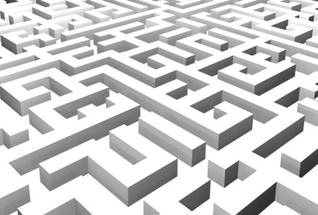 3D image of labyrinthの写真素材