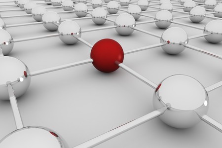 Abstract concept of social global network- 3D renderingの写真素材