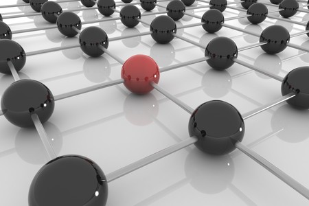 Abstract concept of social global network- 3D renderingの写真素材