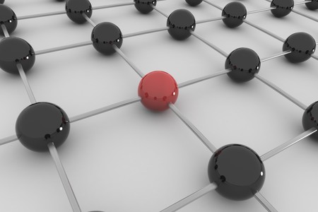 Abstract concept of social global network- 3D renderingの写真素材