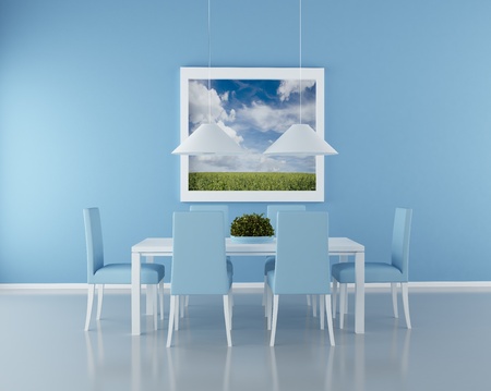 modern interior (3D render) -  Living Roomの写真素材