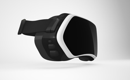 Virtual reality head-mounted display (HMD).の写真素材