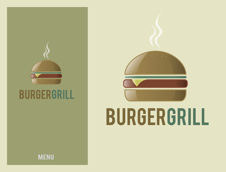 Logo design element. Burger Grill.の写真素材
