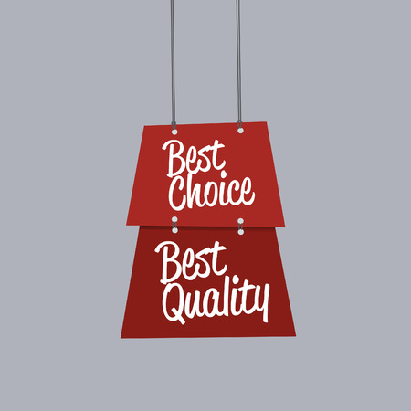 Best choice label - Flat style graphic illustrationの写真素材