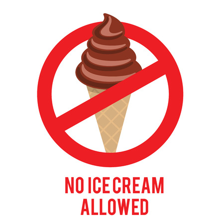 Logo design element. No Ice Cream sign icon great for any use.の写真素材