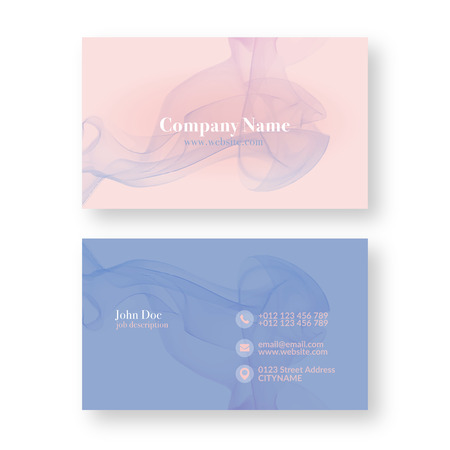 Abstract Modern Business Card Template. Vector Illustration.のイラスト素材