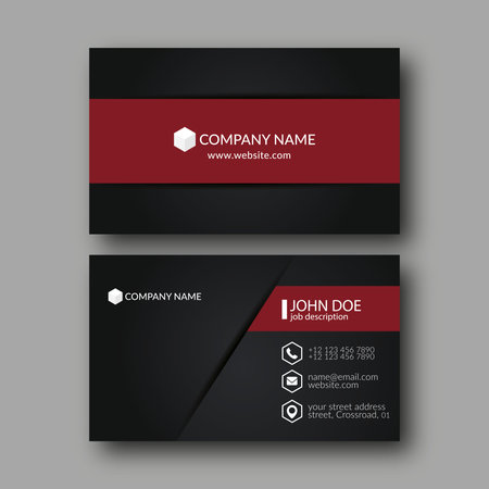 Vector Illustration Abstract Elegant Business Card Template.のイラスト素材