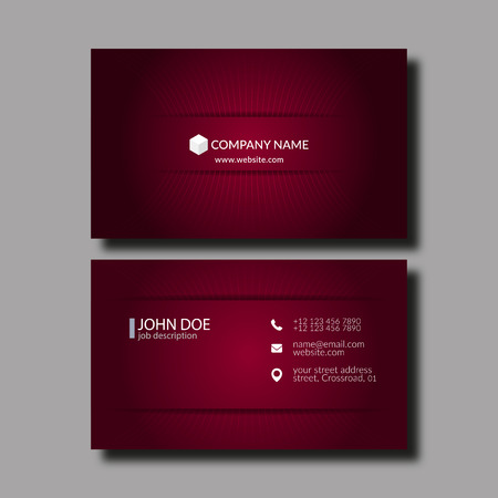 Vector Illustration Abstract Elegant Business Card Template.のイラスト素材