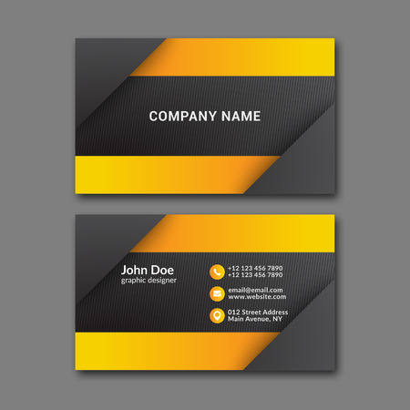 Elegant business card design template for creative design.のイラスト素材