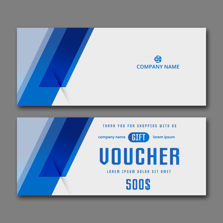 Elegant gift voucher template for creative design.のイラスト素材