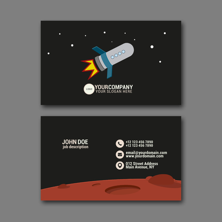 Elegant business card design template for creative design.のイラスト素材