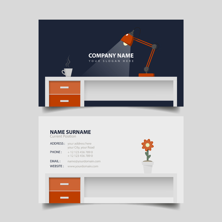Business card design template.のイラスト素材