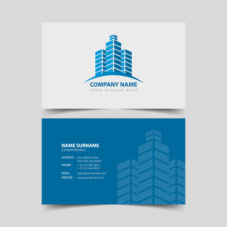 Realtor Business card design template. のイラスト素材