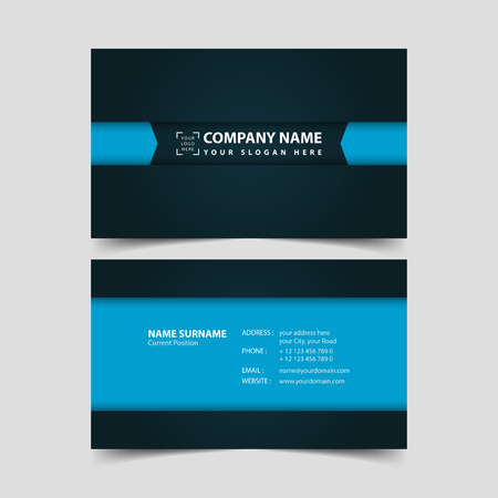 Business card design template. のイラスト素材