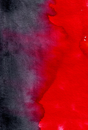 Abstract black and red watercolor mixed backgroundの写真素材