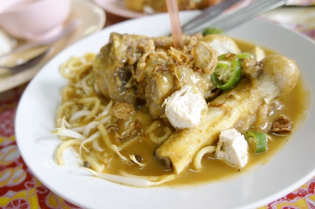 Mee Rebus Tulang, famous dish among Malaysian の写真素材