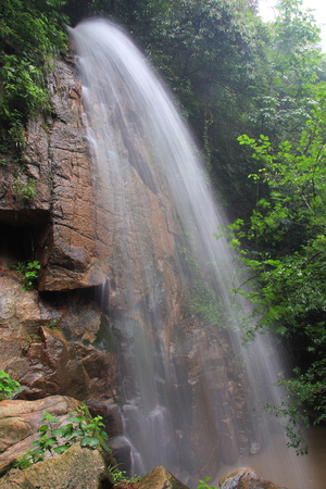 Mogan Falls, located in Deqing County, Zhejiang Moganshan Scenic Area.の写真素材