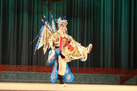 The performance of traditional opera at stageのeditorial素材