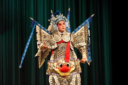 The performance of traditional opera at stageのeditorial素材