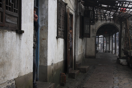 Ancient town of Nanxun in Jiangnanのeditorial素材