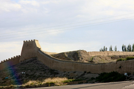 Jiayuguan in Jiayuguan City, Gansu Provinceのeditorial素材