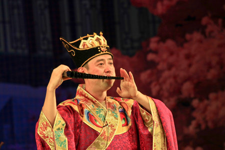 Traditional performance on the stageのeditorial素材