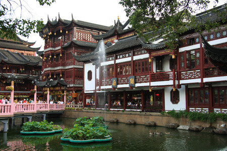 Scenery at the City God Temple of Shanghaiのeditorial素材