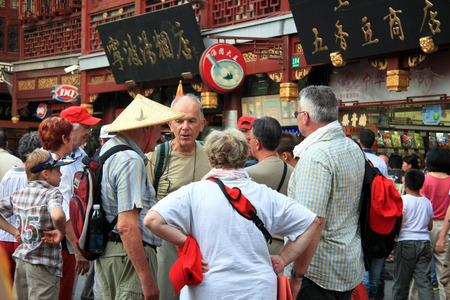 Scenery at the City God Temple of Shanghaiのeditorial素材