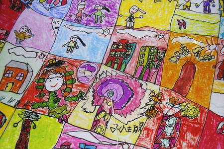 creative children paintingのeditorial素材