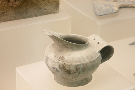 Width of the cup (Liangzhu Culture), unearthed in Nanxun, Huzhou collection in the museum.のeditorial素材