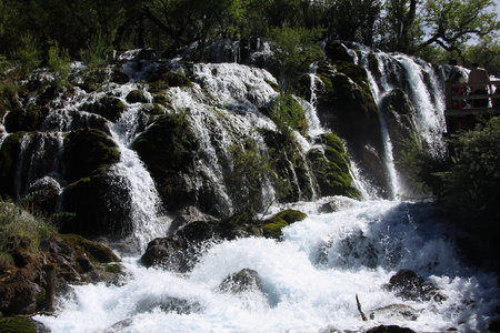 Jiuzhaigou waterfall its unique original landscape, known as "paradise on earth."の写真素材
