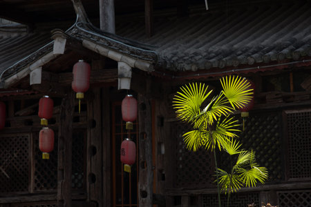 Bar walls, bar wall decoration materials with certain ethnic characteristics owner purchases come from the southwest border of Yunnan minority people in the demolition of houses.のeditorial素材
