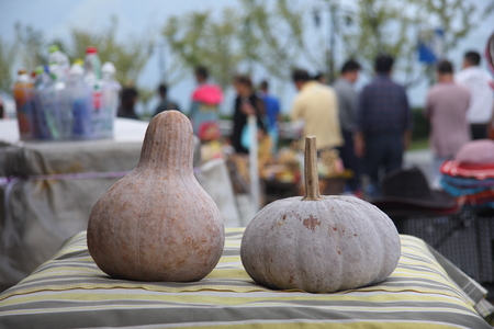 TIANHUANGPING pumped storage power station is the first in Asia, the world&#39;s second largest. Pictured at the top of the mountain reservoir selling souvenirs.の写真素材