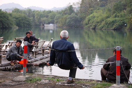 Bamboo raftingのeditorial素材