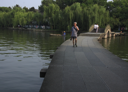 Scenic West Lake in Hangzhou Yongjinのeditorial素材